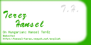 terez hansel business card